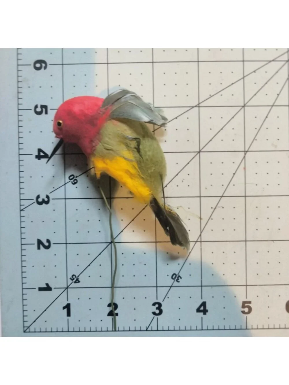 Colorful Decorative Feathered Bird Hummingbird Figurine Wire Floral Crafts Lot 4